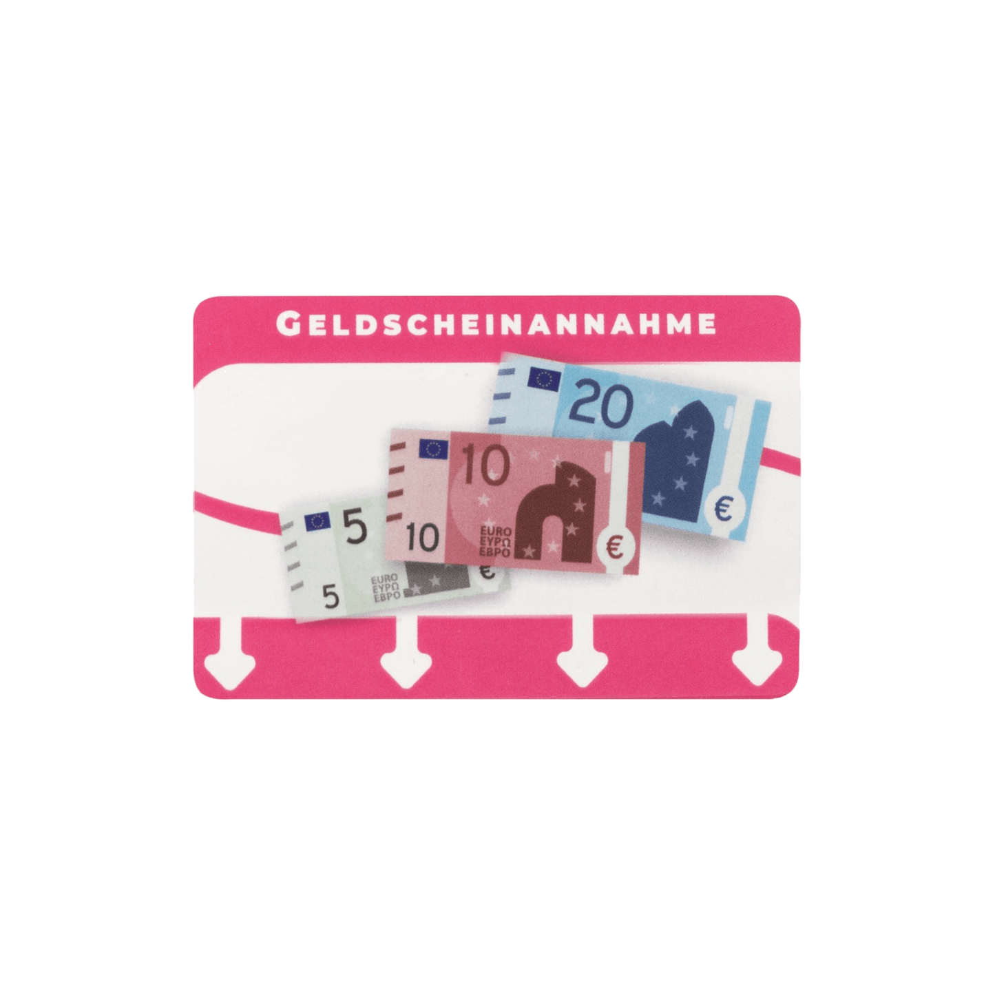 Aufkleber für Scheinleser