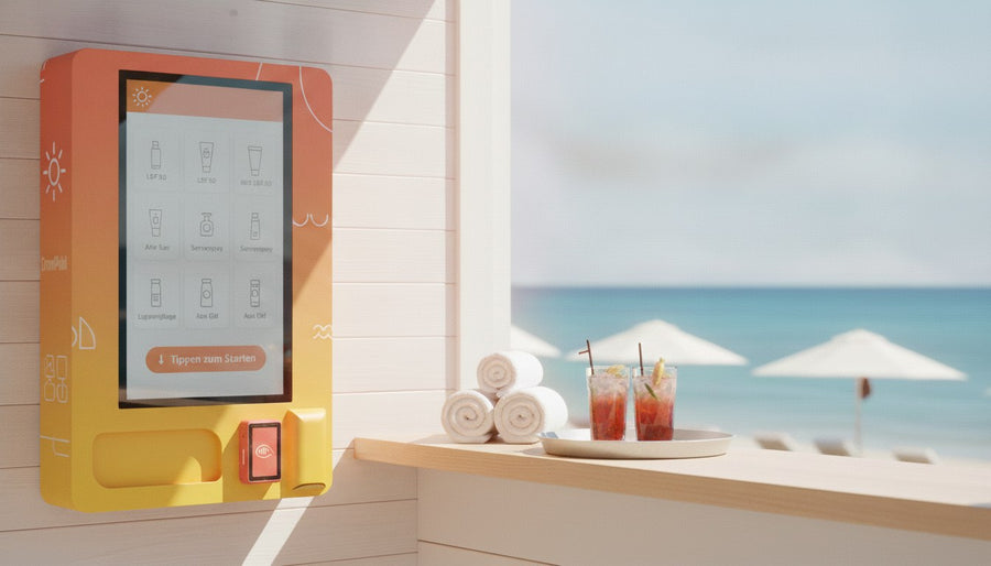 Voll folierter Marken-Automat im Beachclub