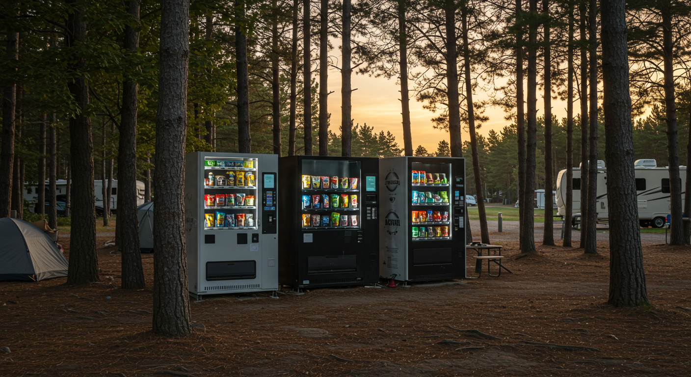 Campingplatz mit Automaten