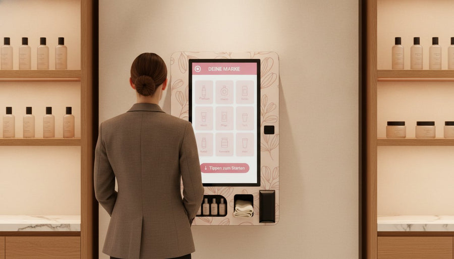 Brand-Hub-Automat im Beauty-Flagship