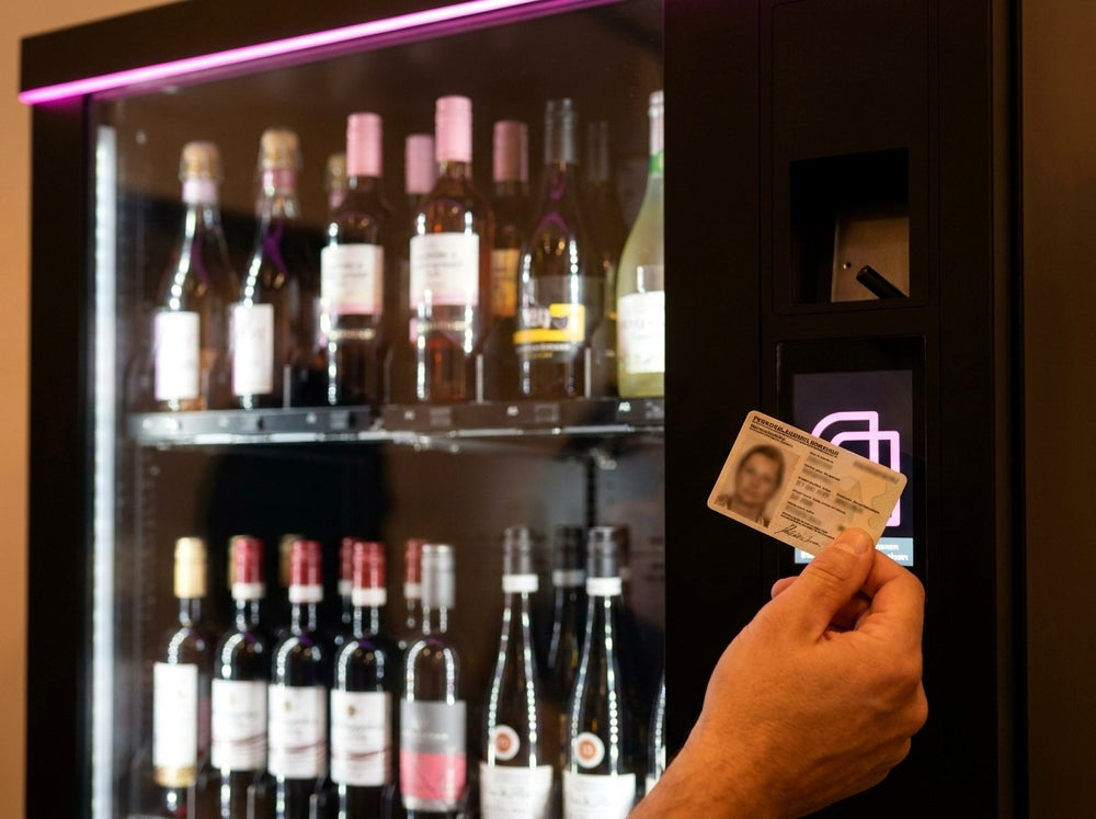 Altersverifikation am Weinautomaten