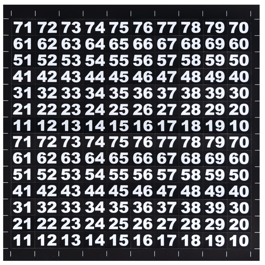 Auswahlnummern / Aufkleber G-Snack