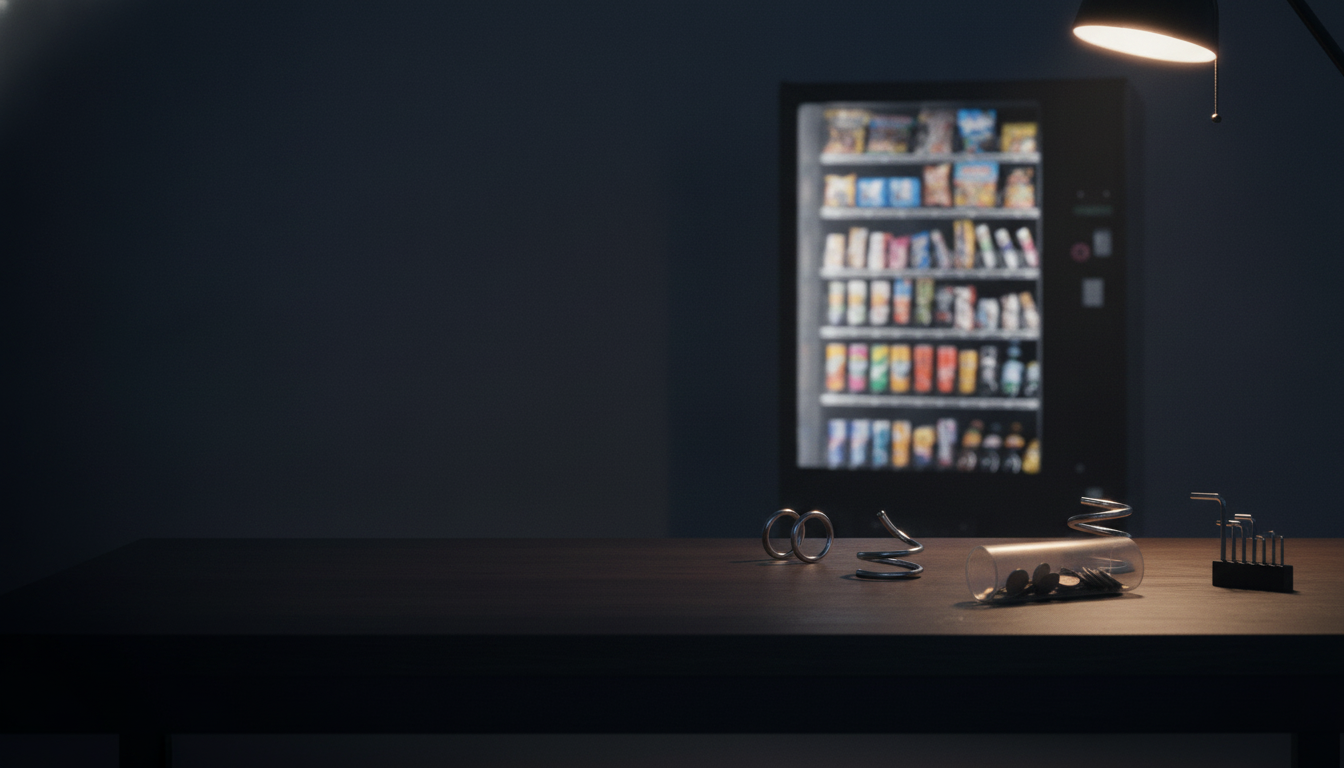 Vending-Zubehör auf der Werkbank