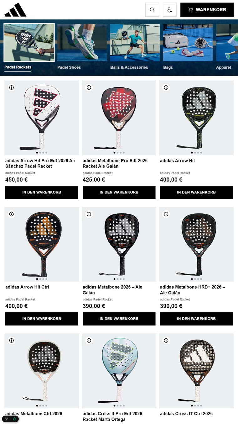 CleverCart Design: Sportartikel