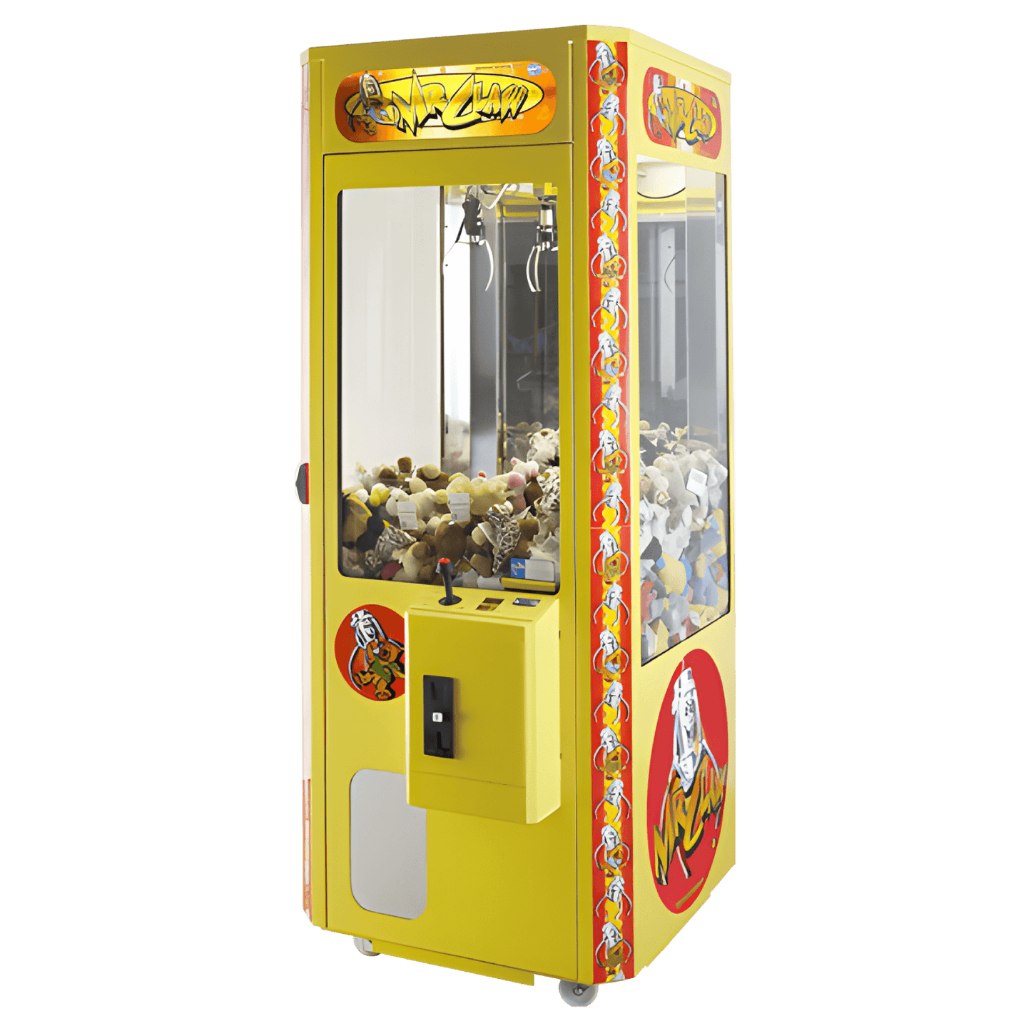 Greifautomat - Spielzeugautomat mit Plüschtieren Stock Photo