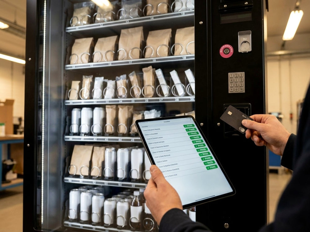 Qualitaetspruefung eines gebrauchten Automaten
