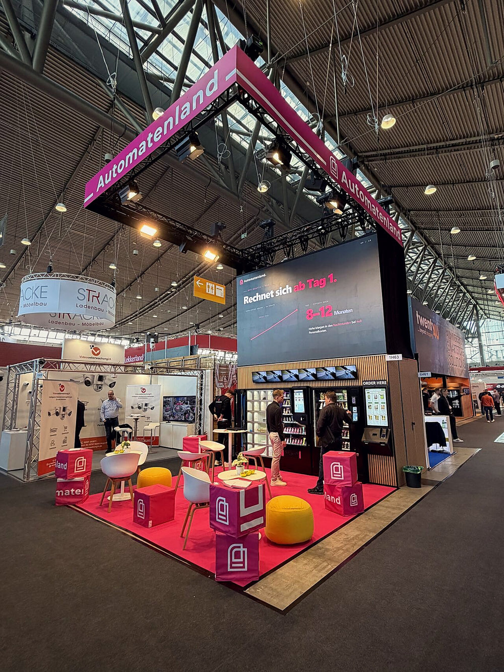 Automatenland Messestand Übersicht