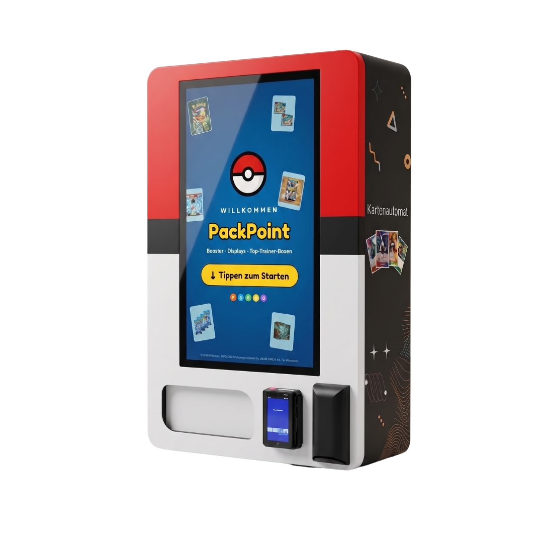 PackPoint Kartenautomat — freigestellte Produktansicht