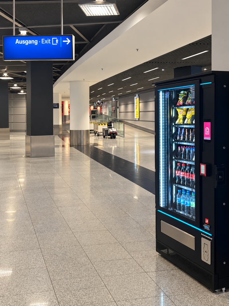 Automat im Flughafen-Terminal