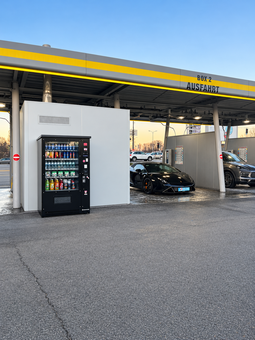 Automat an einer Tankstelle