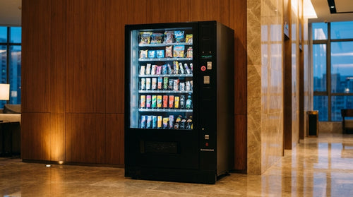 G-Snack Automat in einer Hotel-Lobby